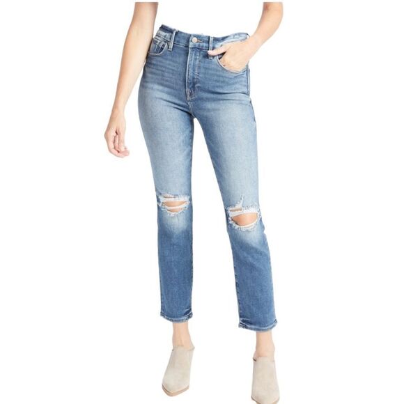 Good American Good Legs stovepipe jeans size 10/30 - Picture 1 of 8